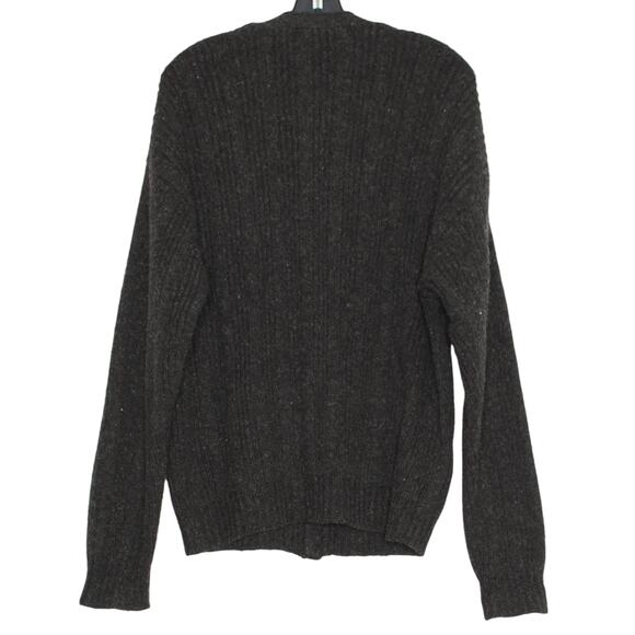 Vintage Claybrooke Cardigan Wool Minimalist Dark Academia Preppy Grandpa Gray XL - Picture 2 of 6